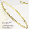 [14K Gold] Custom 3mm Close Bangle Bracelet*Made-to-order*