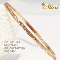 [14K Gold] Custom 3mm Close Bangle Bracelet*Made-to-order*