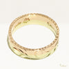 6mm Rainbow Ring_Two Tone_Flat Shape [14K Gold] 