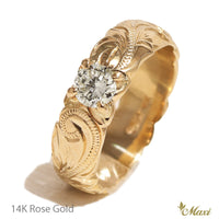 0.4ct Diamond 6mm Ring - Fashion/ Engagement [14K/18K Gold]