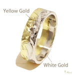 [14K Gold] 6mm Rainbow Ring_Two Tone_Flat Shape