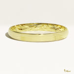 [14K/18K Gold/Platinum] 3mm Barrel Inner Engraved Ring *Made to Order* (R0583_3mm)