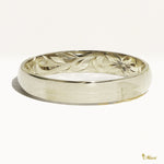 [14K/18K Gold/Platinum] 4mm Barrel Inner Engraved Ring *Made to Order* (R0583_4mm)