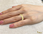 [14K/18K Gold/Platinum] 4mm Barrel Inner Engraved Ring *Made to Order* (R0583_4mm)