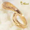 [14K/18K Gold] Small Nalu Wave Ring [Made to Order] (KR0040)