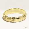 [14K/18K Gold/Platinum] 5mm Barrel Ring_Cut Out Edge *Made to Order* (R0133_5)