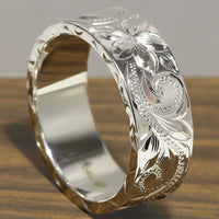 [Silver 925] 8mm Width Flat Ring [Made to Order] (R0540_8mm)