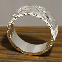 [Silver 925] 8mm Width Flat Ring [Made to Order] (R0540_8mm)