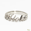 [14K/18K Gold] Custom Letter/Name Ring_SMALL (R556)