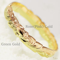 2.5mm Rainbow Pinky Ring_0.5mm thick [14K Gold]