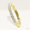 [14K/18K Gold] Half Eternity Diamond Ring-2mm Diamond *Made to Order* (R0683)