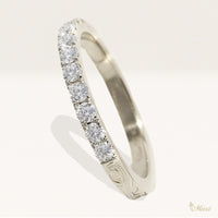 [14K/18K Gold] Half Eternity Diamond Ring-2mm Diamond *Made to Order* (R0683)