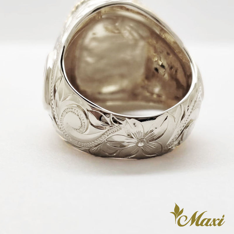 [Silver 925] King Kamehameha Coin Ring (R0750)