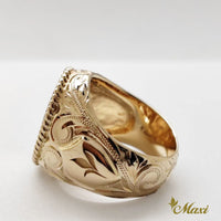 [14K/18K] King Kamehameha Coin Ring [Made to Order] (R0750)