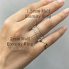 [14K/18K Gold] 2/3 Eternity Ring-2mm Diamond *Made to Order* (R0910)