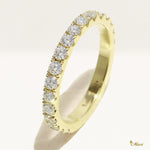 [14K/18K Gold] 2/3 Eternity Ring-2mm Diamond *Made to Order* (R0910)