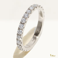 [14K/18K Gold] 2/3 Eternity Ring-2mm Diamond *Made to Order* (R0910)