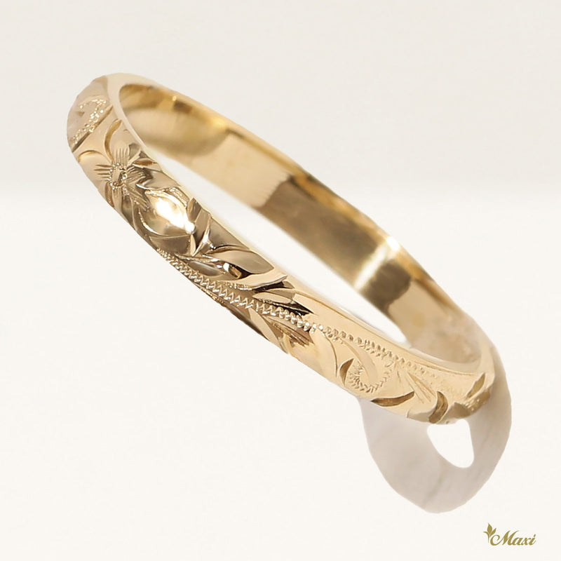 2.5mm Barrel Ring [14K/18K Gold/Platinum]