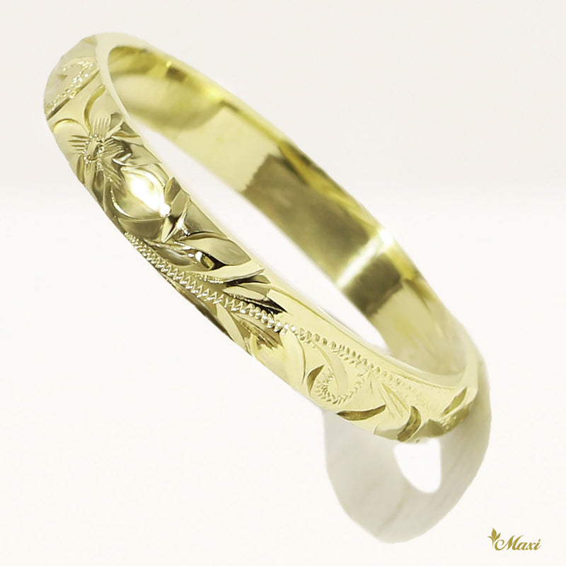 [14K/18K Gold/Platinum] 3mm Barrel Ring *Made to Order* (T_R0133_3_no edge)