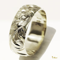 [14K/18K Gold/Platinum] 8mm Barrel Ring *Made to Order* (T_R0133_8_Plain edge)