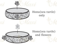 Honu Hawaiian Sea Turtle Ring [6mm, 14K/18K Gold/Platinum]