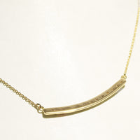 [14K/18K Gold] Wa'a Horizontal Necklace with Diamonds