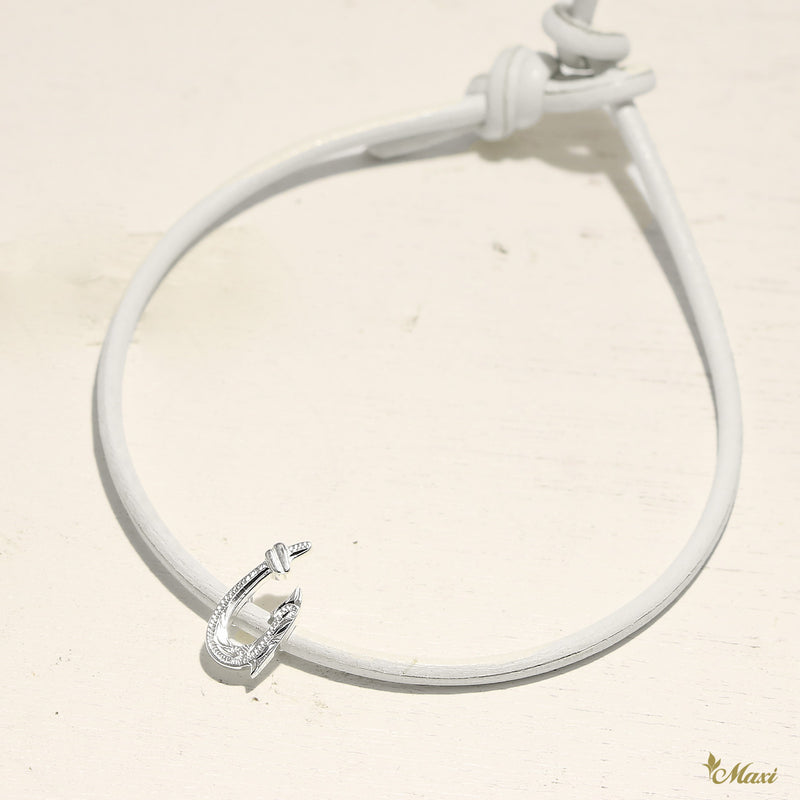 [Silver 925] Aloha Bracelet -Fish Hook (B0394)