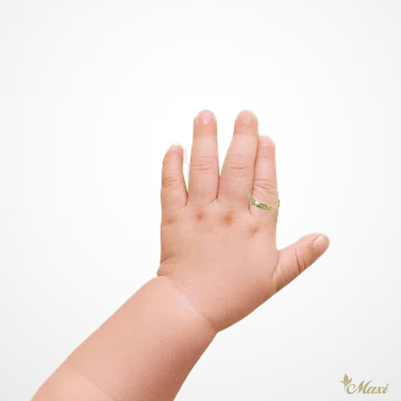 [14K/18K Gold] Baby Ring-2.5mm Barrel Ring *Made to Order* (R0305-Baby)