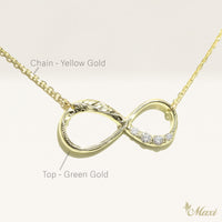 Infinity Necklace with Diamond [14K/18K Gold]