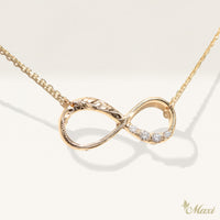 Infinity Necklace with Diamond [14K/18K Gold]