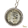 [14K Yellow Gold] King Kalakaua Coin Pendant Large-Hand Engraved Traditional Hawaiian Design (P0944)