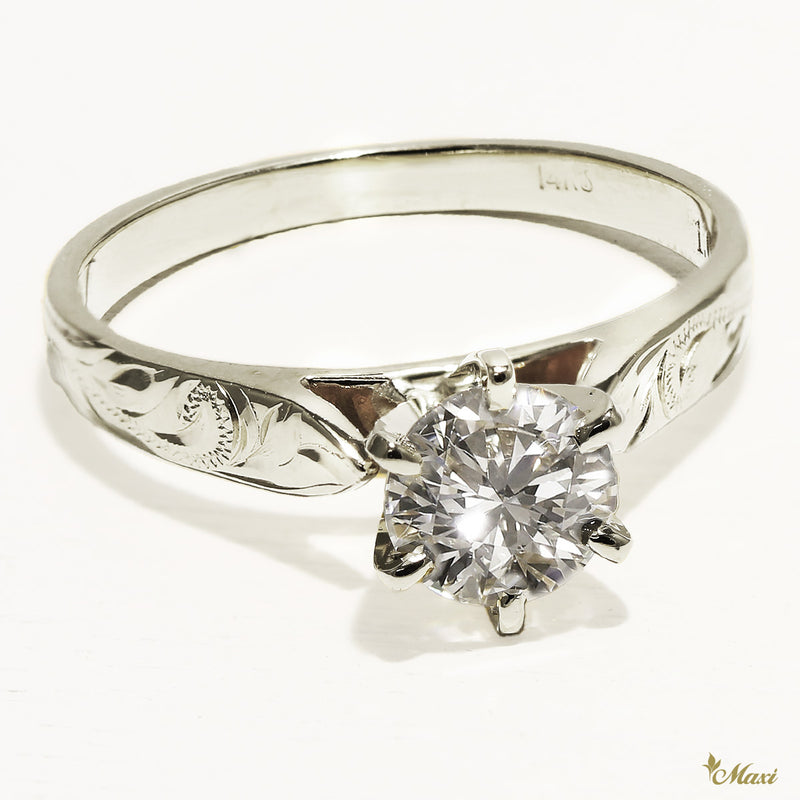 1 Carat Ethical Lab-Grown Diamond Engagement Ring [14K/18K Gold]  エンゲージメントリング