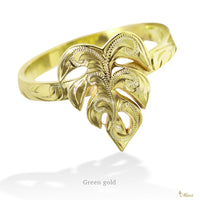 [14K/18K Gold] Hawaiian Monstera Leaf Ring [Made to order] (R_P1255)