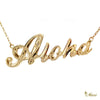 [14K/18K Gold] Custom Letter/Name Necklace Large(N0007)