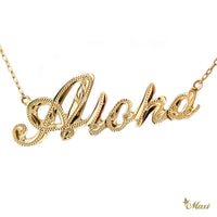 [14K/18K Gold] Custom Letter/Name Necklace Large(N0007)