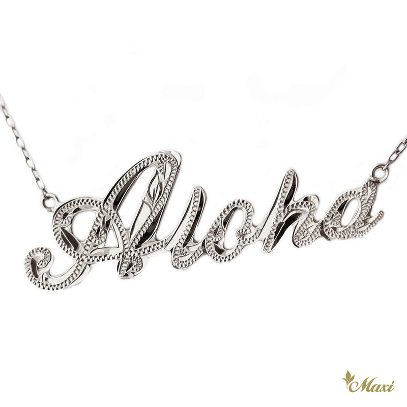 [14K/18K Gold] Custom Letter/Name Necklace Large(N0007)