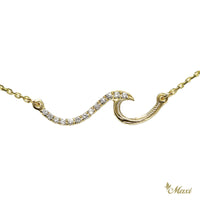 [14K Gold] Nalu Wave Diamond Necklace *Made-to-order*Newest