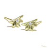 [14K/18K Gold] Naupaka Flower Diamond Stud Pierced Earring*Made-to-order*