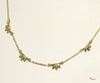 [14K Gold] Naupaka Flower Quartet Necklace