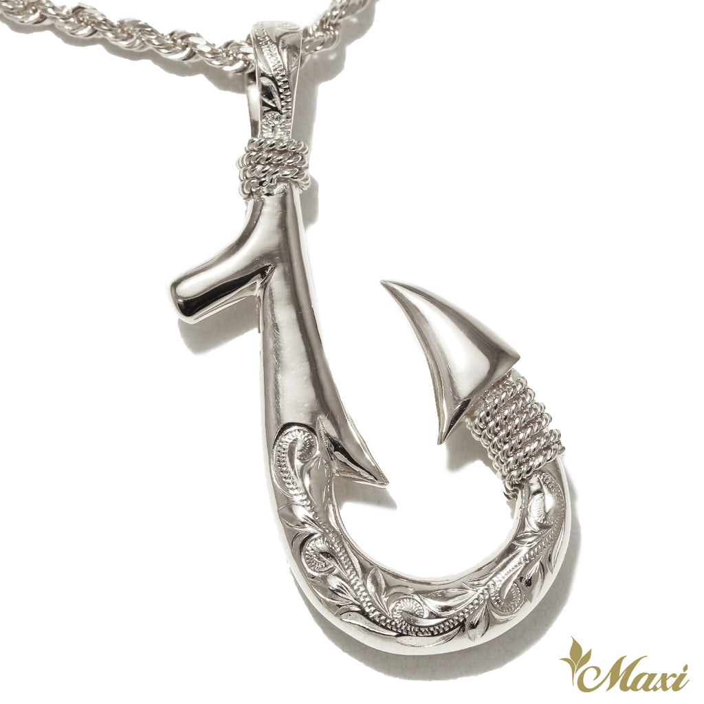 New Fishing Fish Hook Pendant Necklace Mens Fashion Stainless Steel Jewelry  | eBay