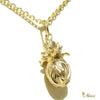 [14K Gold] Pineapple Pendant-Hand Engraved Traditional Hawaiian Design*Made-to-order* (P1160)