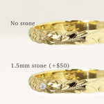 [14K/18K Gold/Platinum] 2.5mm Barrel Ring_Cut Out Edge *Made to Order* (R0133_2.5)