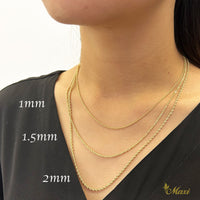 [14K Gold] 1.5mm Rope Chain