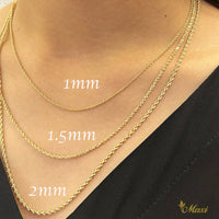 [14K Gold] 1.5mm Rope Chain