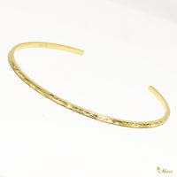 [14K/18K Gold] 2mm Tube Open Bangle Bracelet *Made-to-order* (LBB Tube)