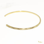 [14K/18K Gold] 2mm Tube Open Bangle Bracelet *Made-to-order* (LBB Tube)