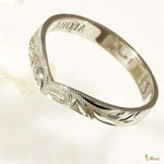 [14K/18K Gold] 3mm Kohola Whale Tail Ring*Made to Order*