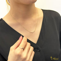 [14K Gold] Kohola Whale Tail Necklace Small *Made to order*(TRDSP)