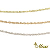 [14K Gold] 1mm Rope Chain