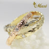 [14K Gold] 3mm Width Triple Ring with Diamond*Made-to-order*TRDSP